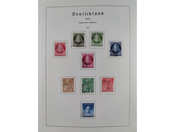 1945/72, meist ungebrauchte und gestempelte Sammlung Zonen ink. Saar, Bund mit gestempelten Heuss-Zusammendrucken, Berlin mit