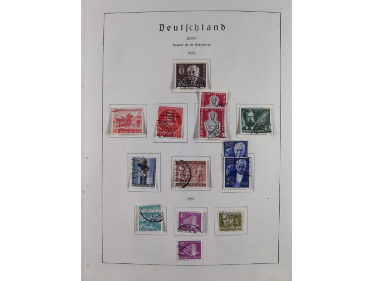 1945/72, meist ungebrauchte und gestempelte Sammlung Zonen ink. Saar, Bund mit gestempelten Heuss-Zusammendrucken, Berlin mit