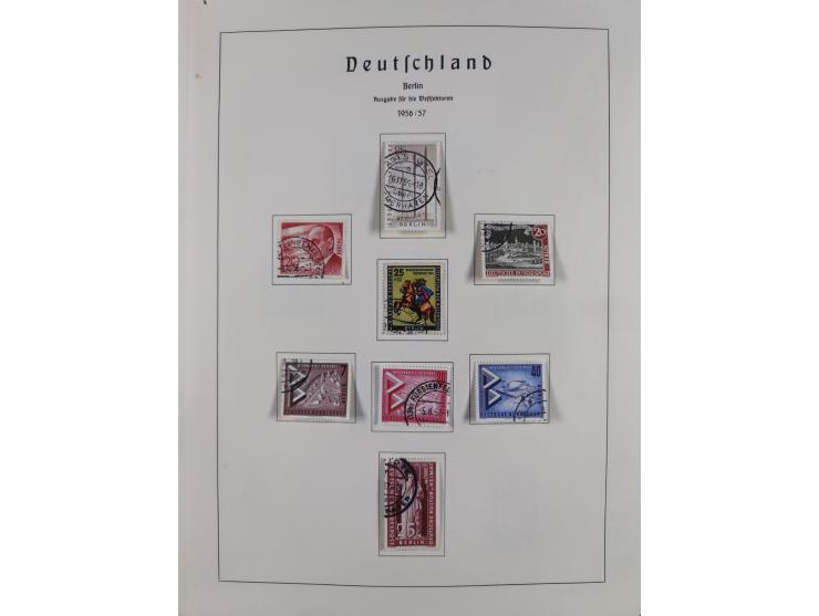 1945/72, meist ungebrauchte und gestempelte Sammlung Zonen ink. Saar, Bund mit gestempelten Heuss-Zusammendrucken, Berlin mit