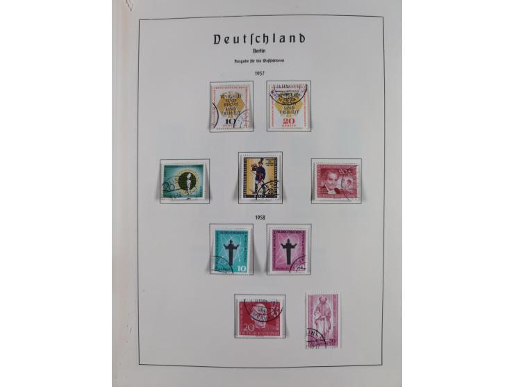 1945/72, meist ungebrauchte und gestempelte Sammlung Zonen ink. Saar, Bund mit gestempelten Heuss-Zusammendrucken, Berlin mit