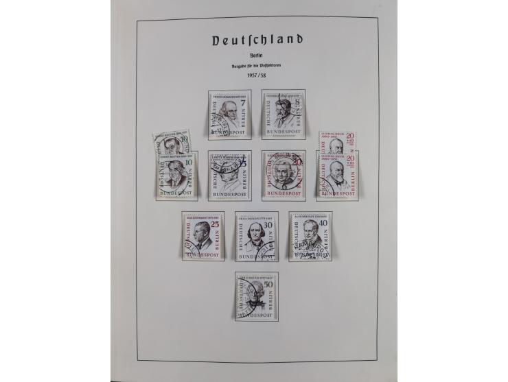 1945/72, meist ungebrauchte und gestempelte Sammlung Zonen ink. Saar, Bund mit gestempelten Heuss-Zusammendrucken, Berlin mit