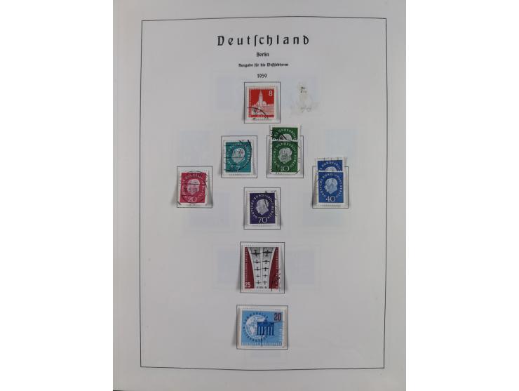 1945/72, meist ungebrauchte und gestempelte Sammlung Zonen ink. Saar, Bund mit gestempelten Heuss-Zusammendrucken, Berlin mit