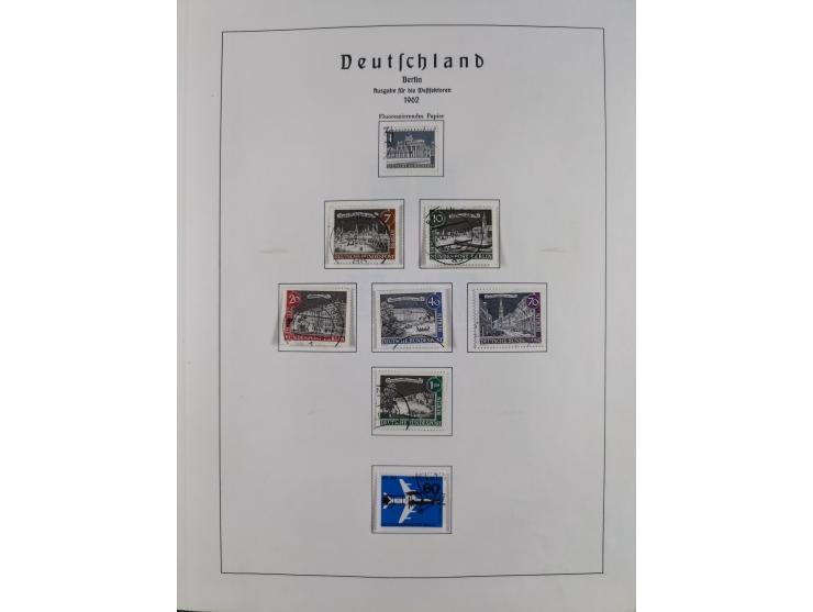 1945/72, meist ungebrauchte und gestempelte Sammlung Zonen ink. Saar, Bund mit gestempelten Heuss-Zusammendrucken, Berlin mit