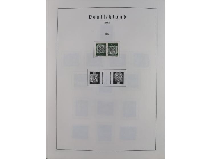 1945/72, meist ungebrauchte und gestempelte Sammlung Zonen ink. Saar, Bund mit gestempelten Heuss-Zusammendrucken, Berlin mit