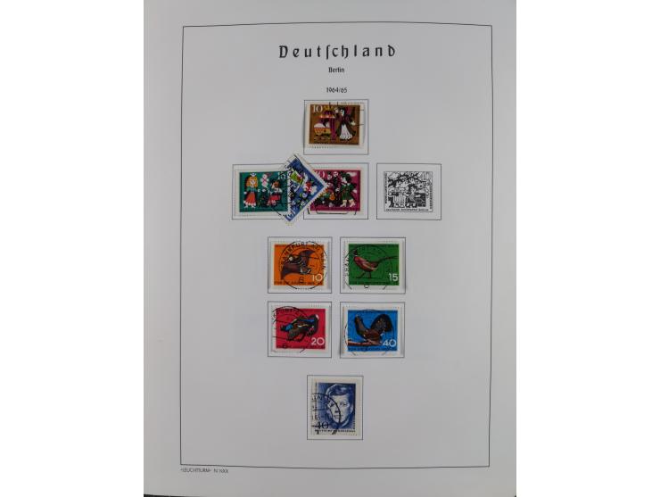 1945/72, meist ungebrauchte und gestempelte Sammlung Zonen ink. Saar, Bund mit gestempelten Heuss-Zusammendrucken, Berlin mit