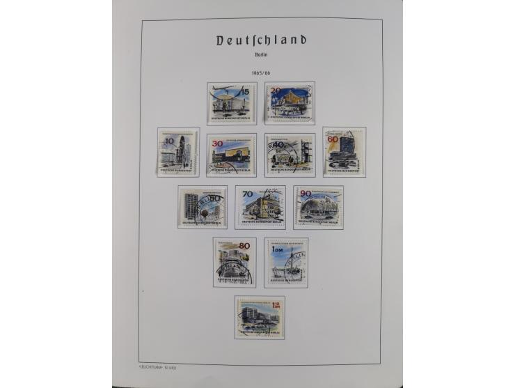 1945/72, meist ungebrauchte und gestempelte Sammlung Zonen ink. Saar, Bund mit gestempelten Heuss-Zusammendrucken, Berlin mit