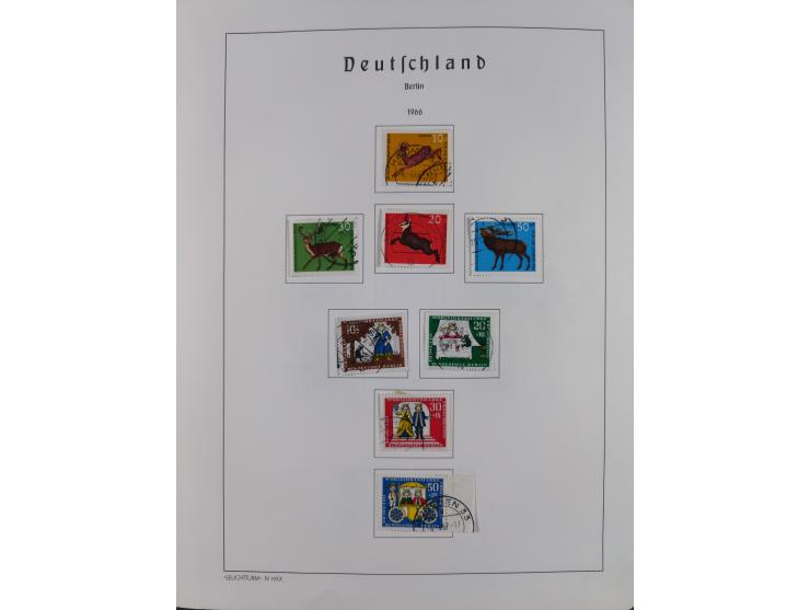 1945/72, meist ungebrauchte und gestempelte Sammlung Zonen ink. Saar, Bund mit gestempelten Heuss-Zusammendrucken, Berlin mit