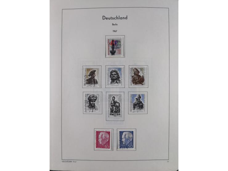 1945/72, meist ungebrauchte und gestempelte Sammlung Zonen ink. Saar, Bund mit gestempelten Heuss-Zusammendrucken, Berlin mit