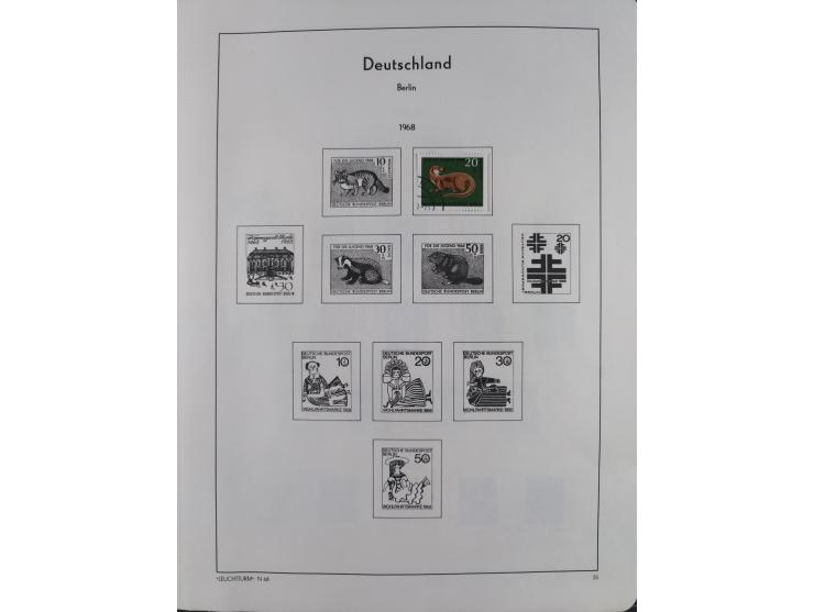 1945/72, meist ungebrauchte und gestempelte Sammlung Zonen ink. Saar, Bund mit gestempelten Heuss-Zusammendrucken, Berlin mit