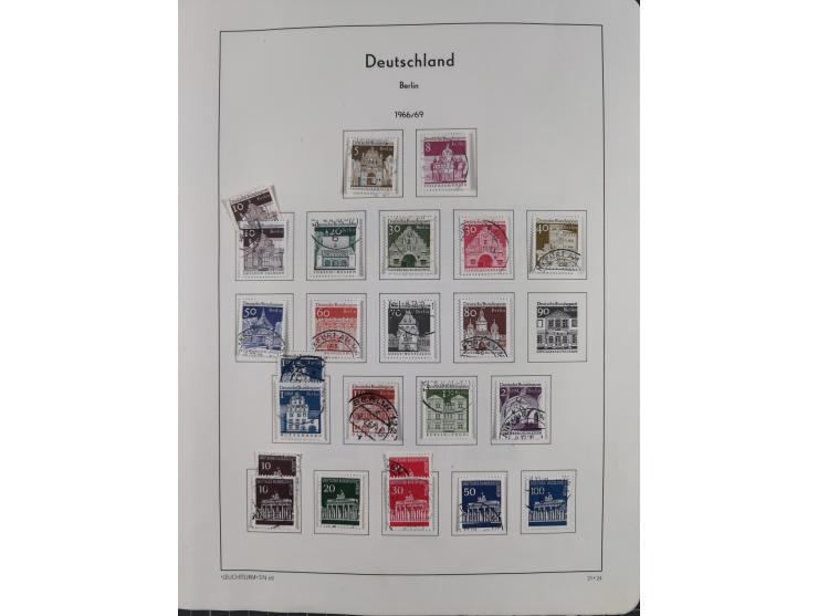 1945/72, meist ungebrauchte und gestempelte Sammlung Zonen ink. Saar, Bund mit gestempelten Heuss-Zusammendrucken, Berlin mit