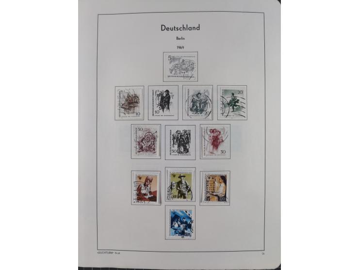 1945/72, meist ungebrauchte und gestempelte Sammlung Zonen ink. Saar, Bund mit gestempelten Heuss-Zusammendrucken, Berlin mit