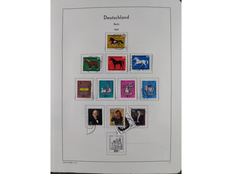 1945/72, meist ungebrauchte und gestempelte Sammlung Zonen ink. Saar, Bund mit gestempelten Heuss-Zusammendrucken, Berlin mit