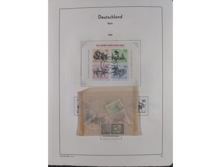 1945/72, meist ungebrauchte und gestempelte Sammlung Zonen ink. Saar, Bund mit gestempelten Heuss-Zusammendrucken, Berlin mit