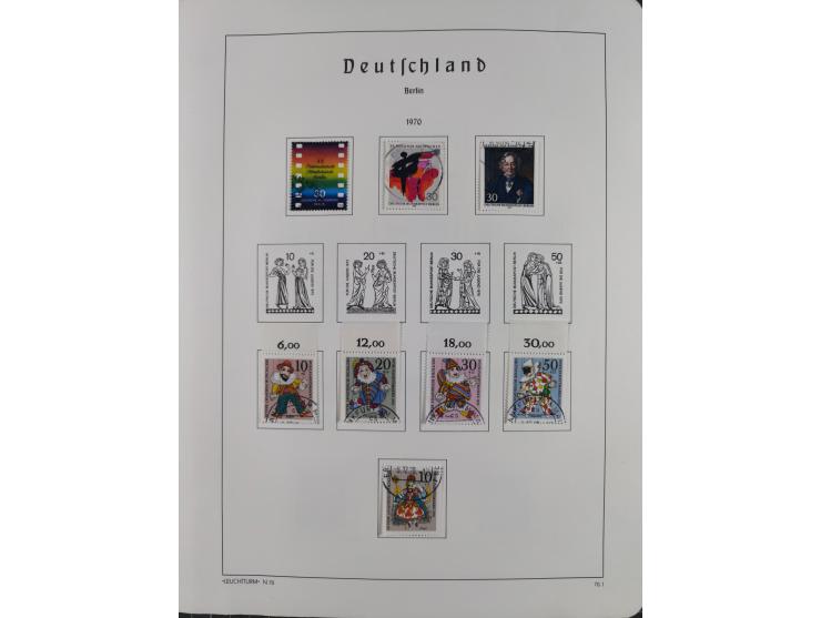 1945/72, meist ungebrauchte und gestempelte Sammlung Zonen ink. Saar, Bund mit gestempelten Heuss-Zusammendrucken, Berlin mit