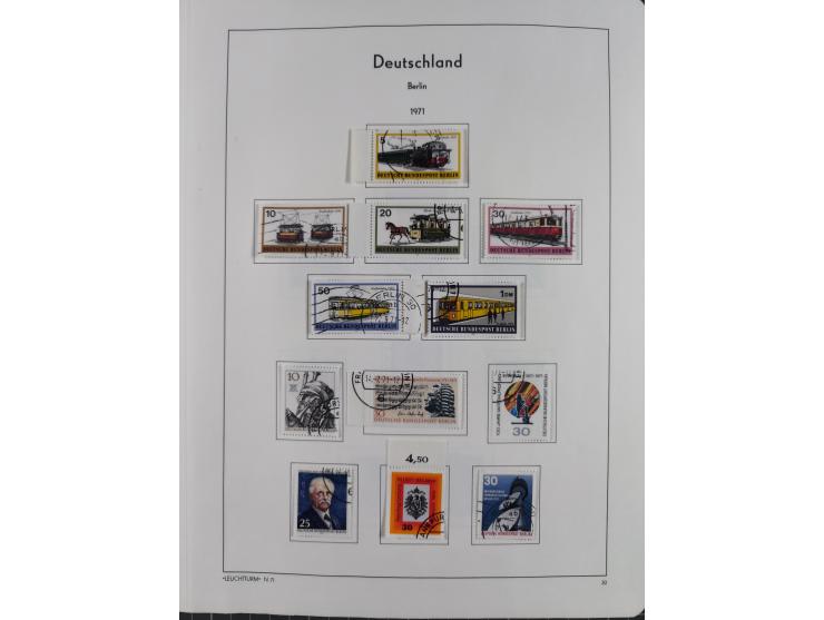 1945/72, meist ungebrauchte und gestempelte Sammlung Zonen ink. Saar, Bund mit gestempelten Heuss-Zusammendrucken, Berlin mit