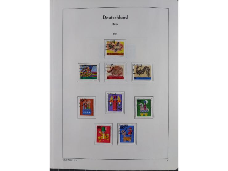 1945/72, meist ungebrauchte und gestempelte Sammlung Zonen ink. Saar, Bund mit gestempelten Heuss-Zusammendrucken, Berlin mit