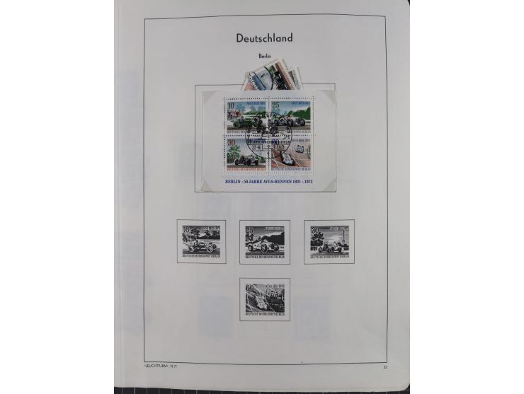 1945/72, meist ungebrauchte und gestempelte Sammlung Zonen ink. Saar, Bund mit gestempelten Heuss-Zusammendrucken, Berlin mit