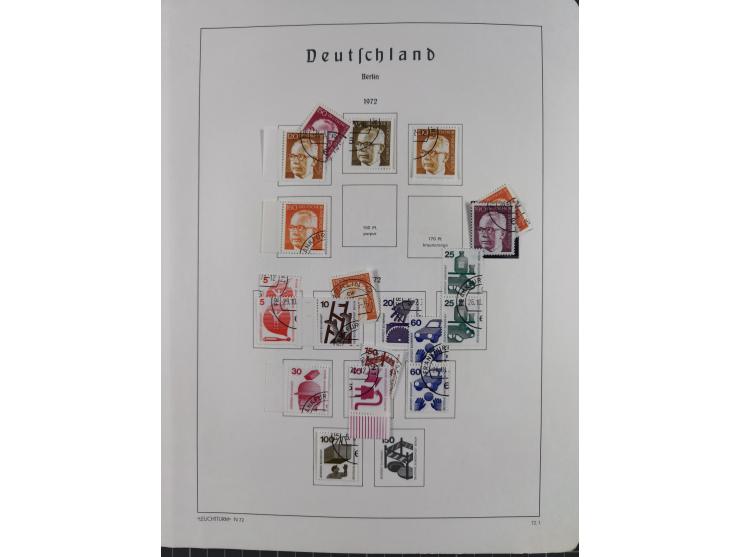 1945/72, meist ungebrauchte und gestempelte Sammlung Zonen ink. Saar, Bund mit gestempelten Heuss-Zusammendrucken, Berlin mit