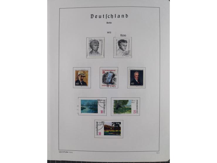 1945/72, meist ungebrauchte und gestempelte Sammlung Zonen ink. Saar, Bund mit gestempelten Heuss-Zusammendrucken, Berlin mit