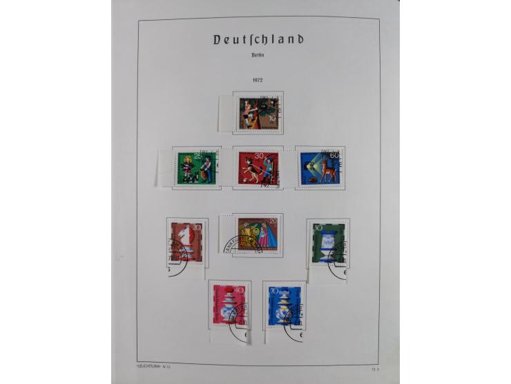 1945/72, meist ungebrauchte und gestempelte Sammlung Zonen ink. Saar, Bund mit gestempelten Heuss-Zusammendrucken, Berlin mit