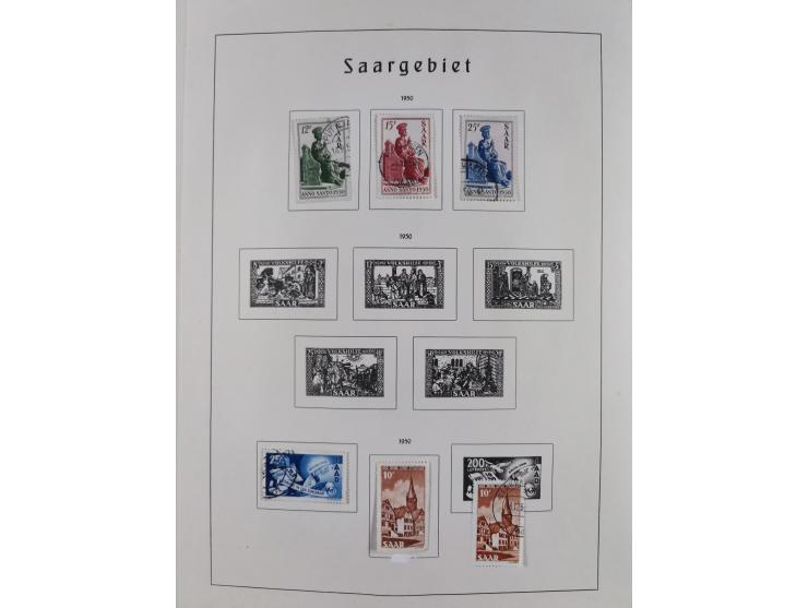 1945/72, meist ungebrauchte und gestempelte Sammlung Zonen ink. Saar, Bund mit gestempelten Heuss-Zusammendrucken, Berlin mit