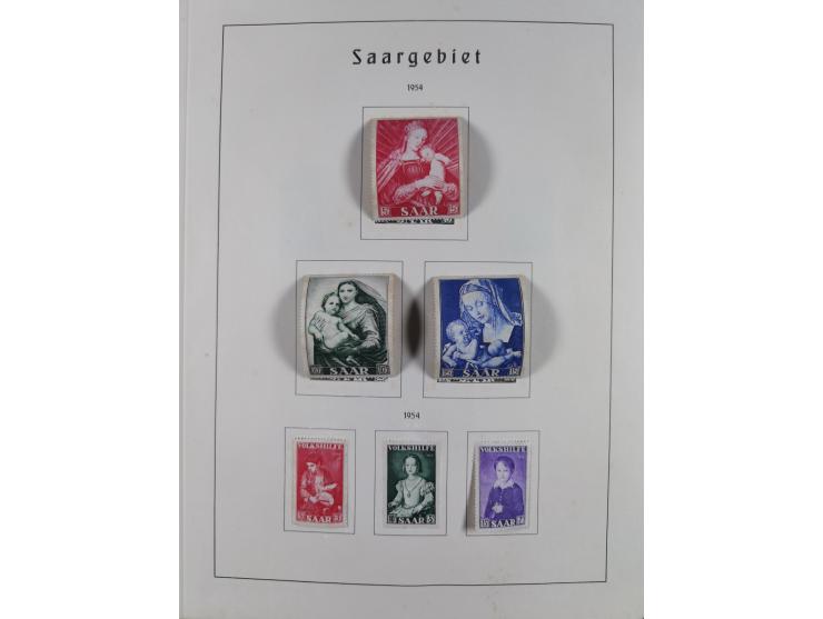 1945/72, meist ungebrauchte und gestempelte Sammlung Zonen ink. Saar, Bund mit gestempelten Heuss-Zusammendrucken, Berlin mit