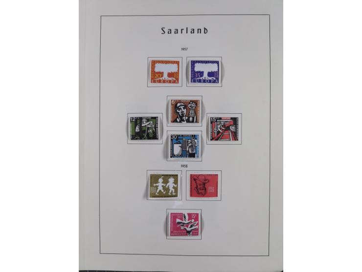 1945/72, meist ungebrauchte und gestempelte Sammlung Zonen ink. Saar, Bund mit gestempelten Heuss-Zusammendrucken, Berlin mit