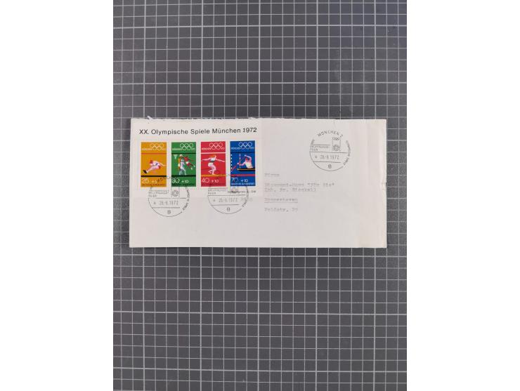 1945/72, meist ungebrauchte und gestempelte Sammlung Zonen ink. Saar, Bund mit gestempelten Heuss-Zusammendrucken, Berlin mit