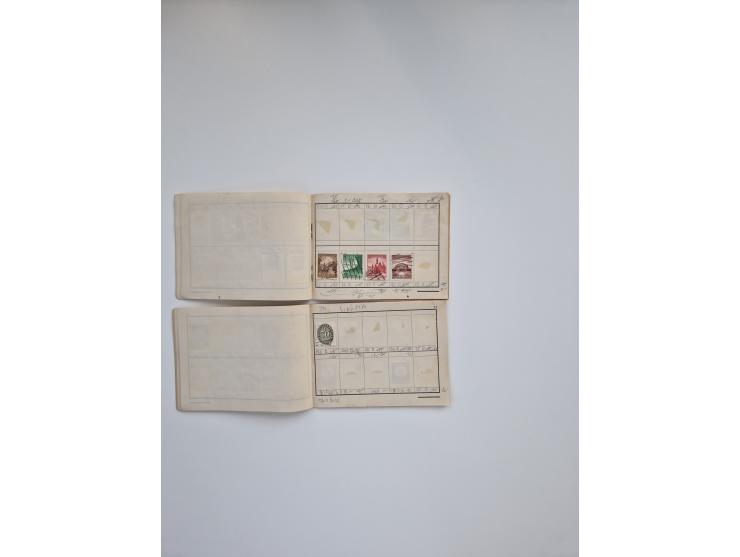 1850/1960(ca.), interessante ungebrauchte/postfrische und gestempelte Partie mit einigen Briefen, dabei Schaubek-Album ab Alt