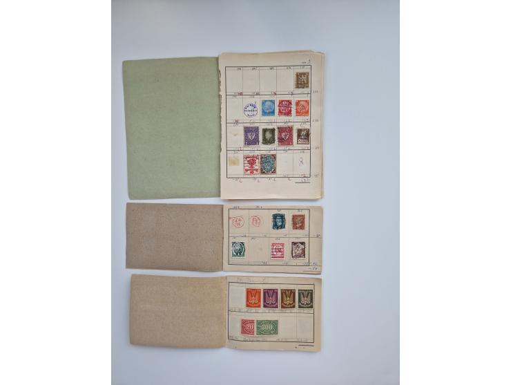 1850/1960(ca.), interessante ungebrauchte/postfrische und gestempelte Partie mit einigen Briefen, dabei Schaubek-Album ab Alt