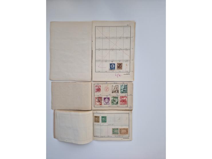 1850/1960(ca.), interessante ungebrauchte/postfrische und gestempelte Partie mit einigen Briefen, dabei Schaubek-Album ab Alt