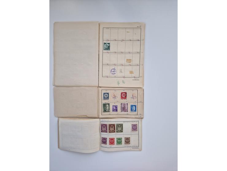 1850/1960(ca.), interessante ungebrauchte/postfrische und gestempelte Partie mit einigen Briefen, dabei Schaubek-Album ab Alt