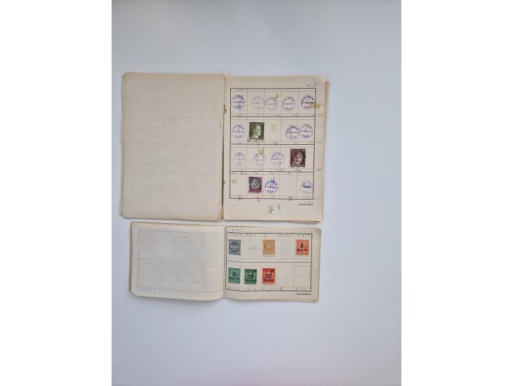 1850/1960(ca.), interessante ungebrauchte/postfrische und gestempelte Partie mit einigen Briefen, dabei Schaubek-Album ab Alt