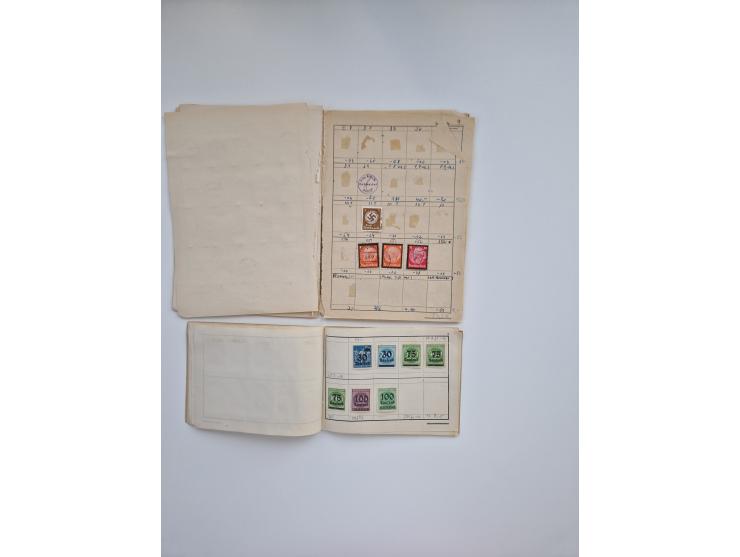 1850/1960(ca.), interessante ungebrauchte/postfrische und gestempelte Partie mit einigen Briefen, dabei Schaubek-Album ab Alt