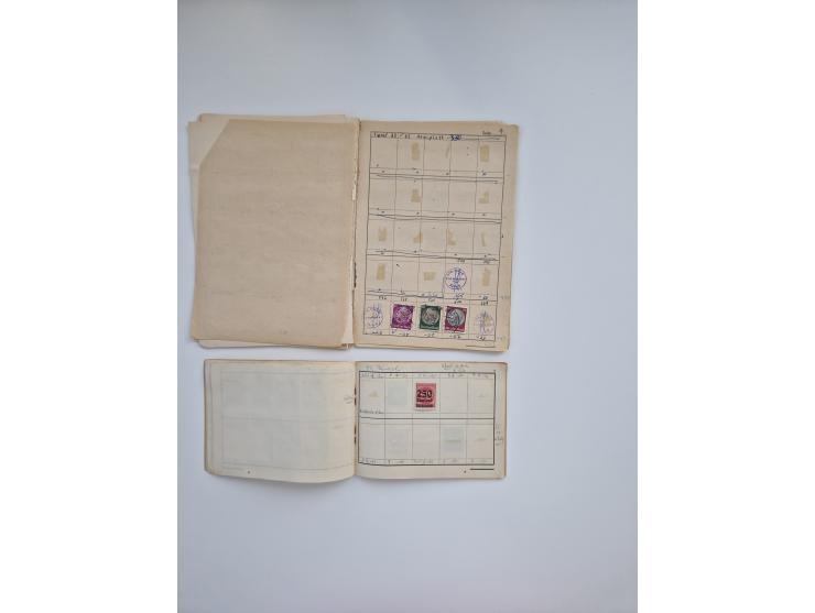 1850/1960(ca.), interessante ungebrauchte/postfrische und gestempelte Partie mit einigen Briefen, dabei Schaubek-Album ab Alt