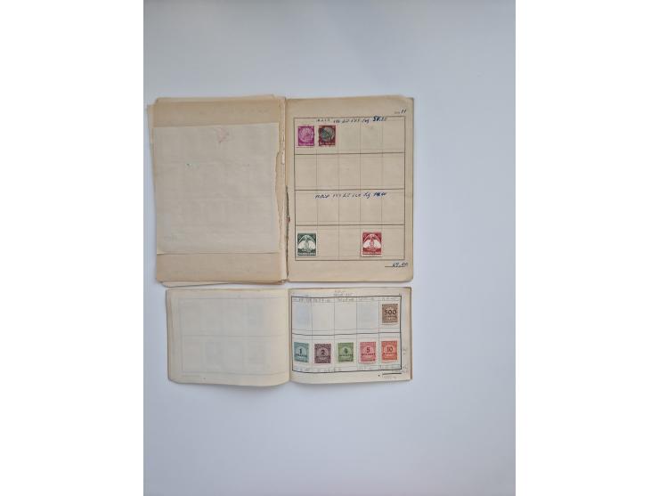 1850/1960(ca.), interessante ungebrauchte/postfrische und gestempelte Partie mit einigen Briefen, dabei Schaubek-Album ab Alt