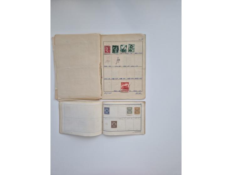 1850/1960(ca.), interessante ungebrauchte/postfrische und gestempelte Partie mit einigen Briefen, dabei Schaubek-Album ab Alt