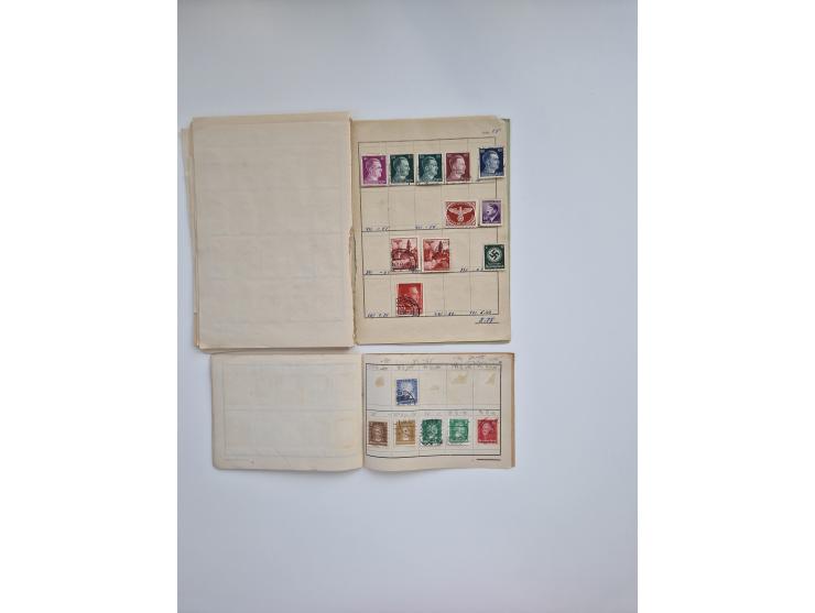 1850/1960(ca.), interessante ungebrauchte/postfrische und gestempelte Partie mit einigen Briefen, dabei Schaubek-Album ab Alt