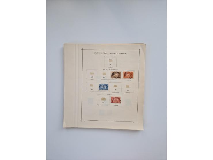 1850/1960(ca.), interessante ungebrauchte/postfrische und gestempelte Partie mit einigen Briefen, dabei Schaubek-Album ab Alt