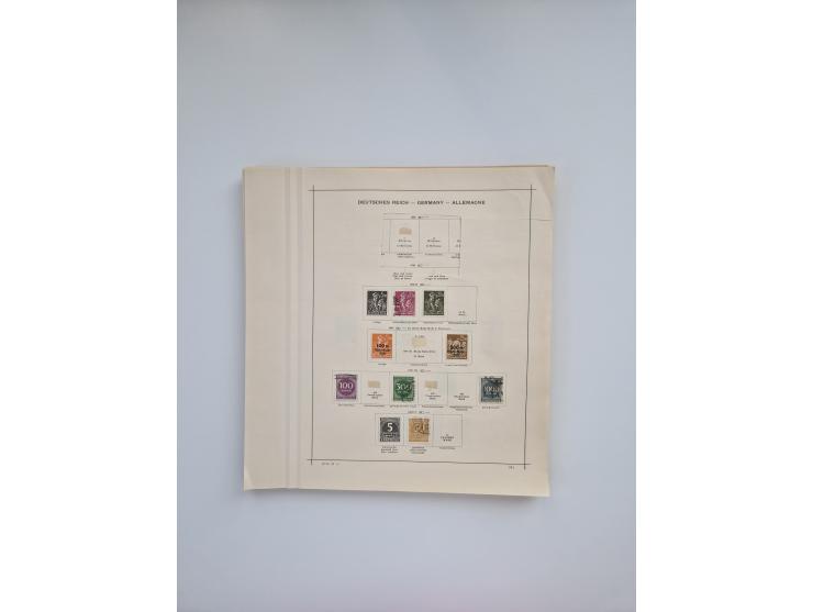 1850/1960(ca.), interessante ungebrauchte/postfrische und gestempelte Partie mit einigen Briefen, dabei Schaubek-Album ab Alt