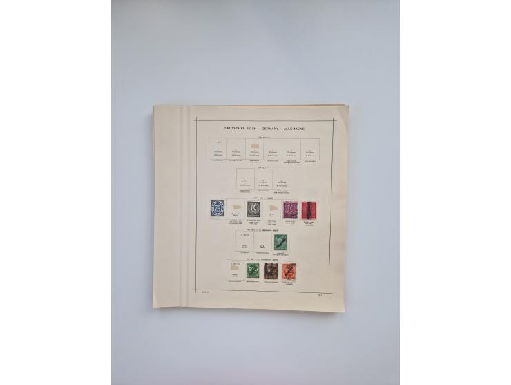 1850/1960(ca.), interessante ungebrauchte/postfrische und gestempelte Partie mit einigen Briefen, dabei Schaubek-Album ab Alt