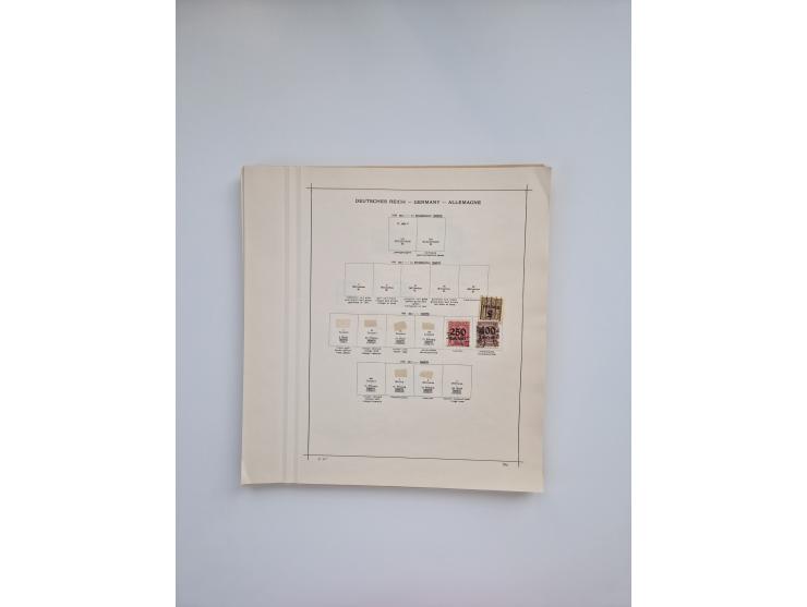 1850/1960(ca.), interessante ungebrauchte/postfrische und gestempelte Partie mit einigen Briefen, dabei Schaubek-Album ab Alt