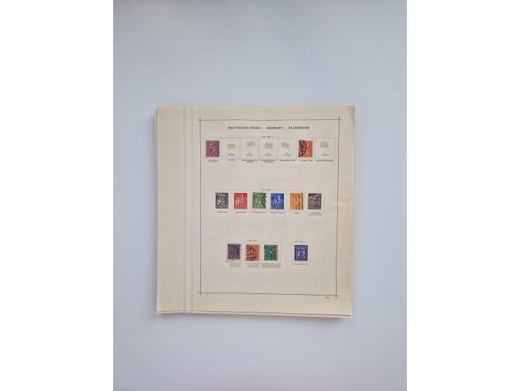 1850/1960(ca.), interessante ungebrauchte/postfrische und gestempelte Partie mit einigen Briefen, dabei Schaubek-Album ab Alt