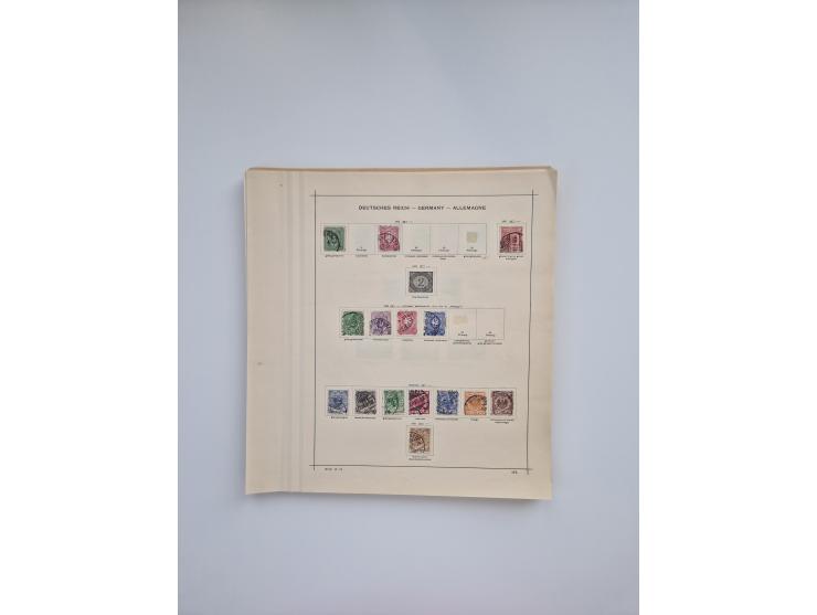 1850/1960(ca.), interessante ungebrauchte/postfrische und gestempelte Partie mit einigen Briefen, dabei Schaubek-Album ab Alt