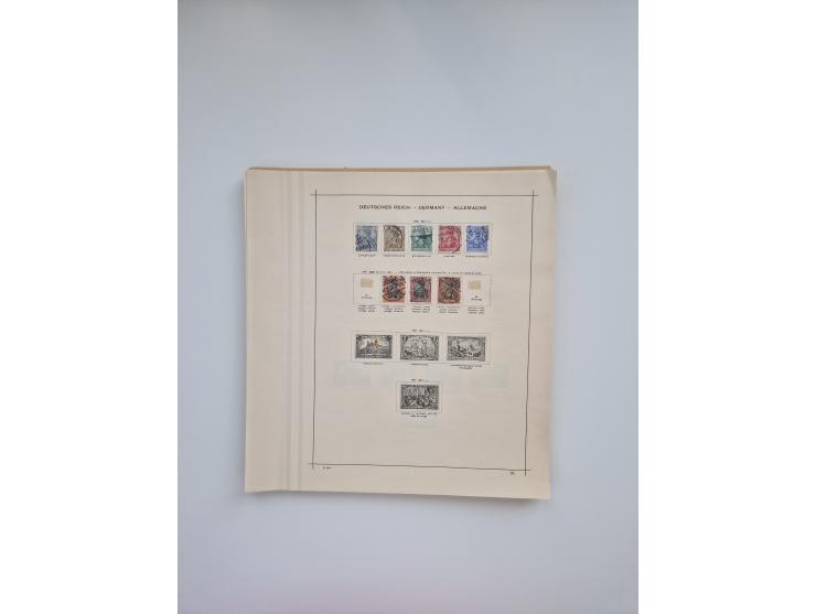 1850/1960(ca.), interessante ungebrauchte/postfrische und gestempelte Partie mit einigen Briefen, dabei Schaubek-Album ab Alt