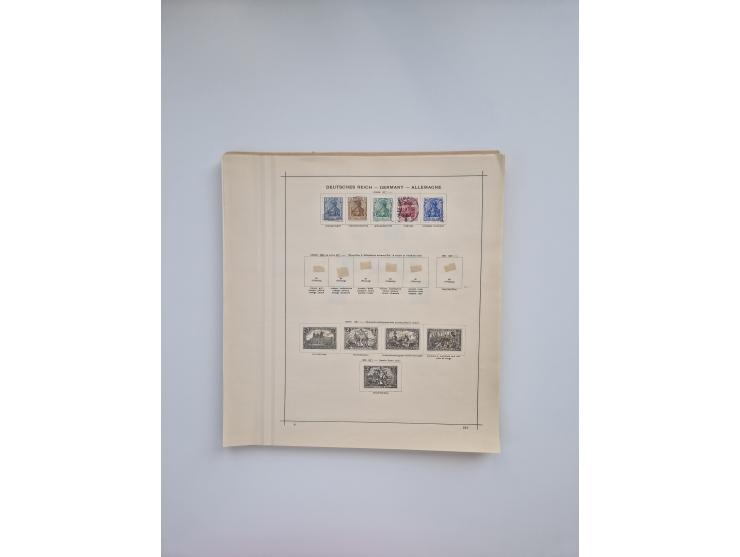 1850/1960(ca.), interessante ungebrauchte/postfrische und gestempelte Partie mit einigen Briefen, dabei Schaubek-Album ab Alt