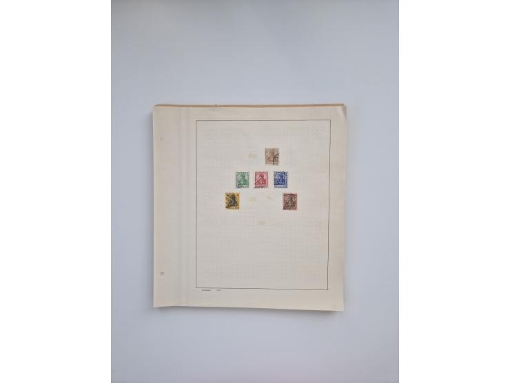 1850/1960(ca.), interessante ungebrauchte/postfrische und gestempelte Partie mit einigen Briefen, dabei Schaubek-Album ab Alt