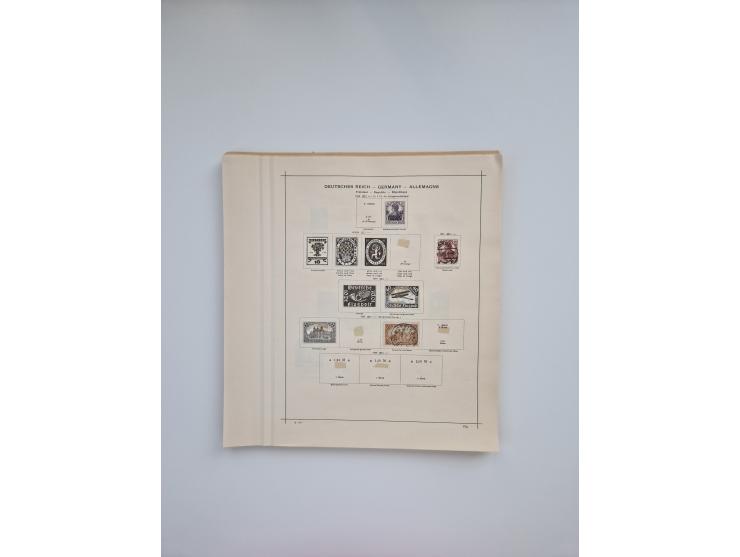 1850/1960(ca.), interessante ungebrauchte/postfrische und gestempelte Partie mit einigen Briefen, dabei Schaubek-Album ab Alt