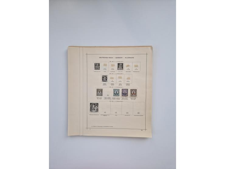 1850/1960(ca.), interessante ungebrauchte/postfrische und gestempelte Partie mit einigen Briefen, dabei Schaubek-Album ab Alt