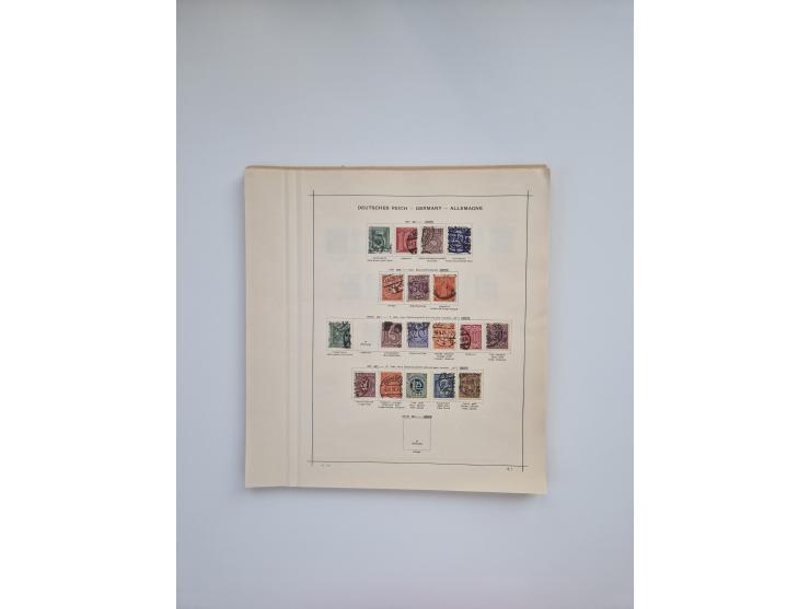 1850/1960(ca.), interessante ungebrauchte/postfrische und gestempelte Partie mit einigen Briefen, dabei Schaubek-Album ab Alt